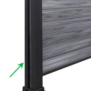 ALUMINUM FENCE POLE 2m - Image 1