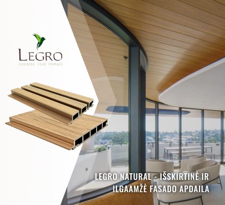 Legro natural fasado apdaila