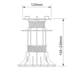 REGULIUOJAMA SAVAIME IŠSILYGINANTI ATRAMA ETP FLEX PLOKŠTĖMS (150-230 mm) - Image 3