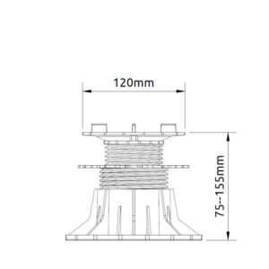 REGULIUOJAMA SAVAIME IŠSILYGINANTI ATRAMA ETP FLEX PLOKŠTĖMS (75-156 mm) - Image 3