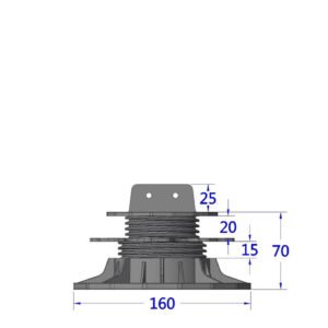 ADJUSTABLE TERRACE SUPPORT FOR ETL JOIST (35-70 mm) - Image 2