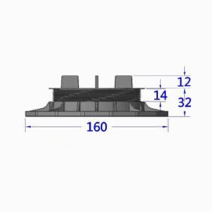 ADJUSTABLE TERRACE SUPPORT FOR ETP BOARDS (18-32 mm) - Image 2