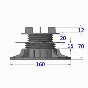 REGULIUOJAMA TERASOS ATRAMA ETP PLOKŠTĖMS (35-70 mm) - Image 2