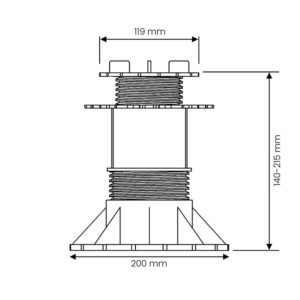 ADJUSTABLE TERRACE SUPPORT FOR HP BOARDS (60-138 mm) - Image 5